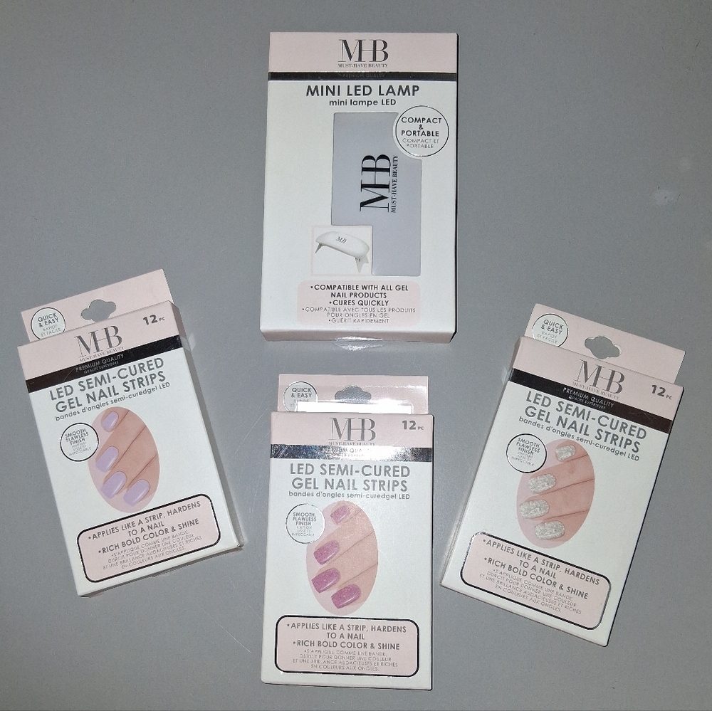 Must Have Beauty mini LED lamp & 3 Nail Strips